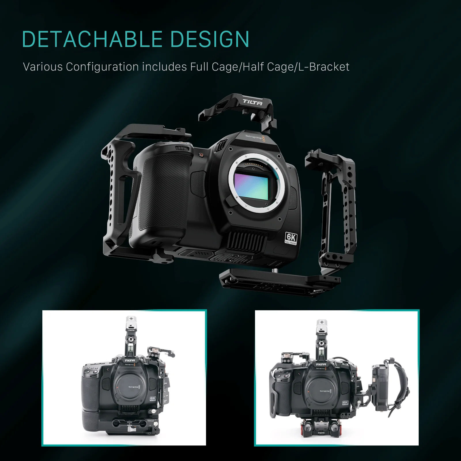 TILTA TA-T64-A-B Full Camera Cage for BMCC 6K Advanced Kit Basic