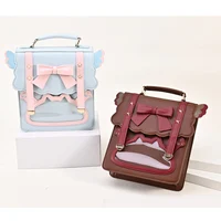 Japanese Student Sweet Bow Backpack Vintage Jk Uniform Itabag Girls Crossbody Shoulder Bagpack Cos Gothic Lolita Kawaii Rucksack 1