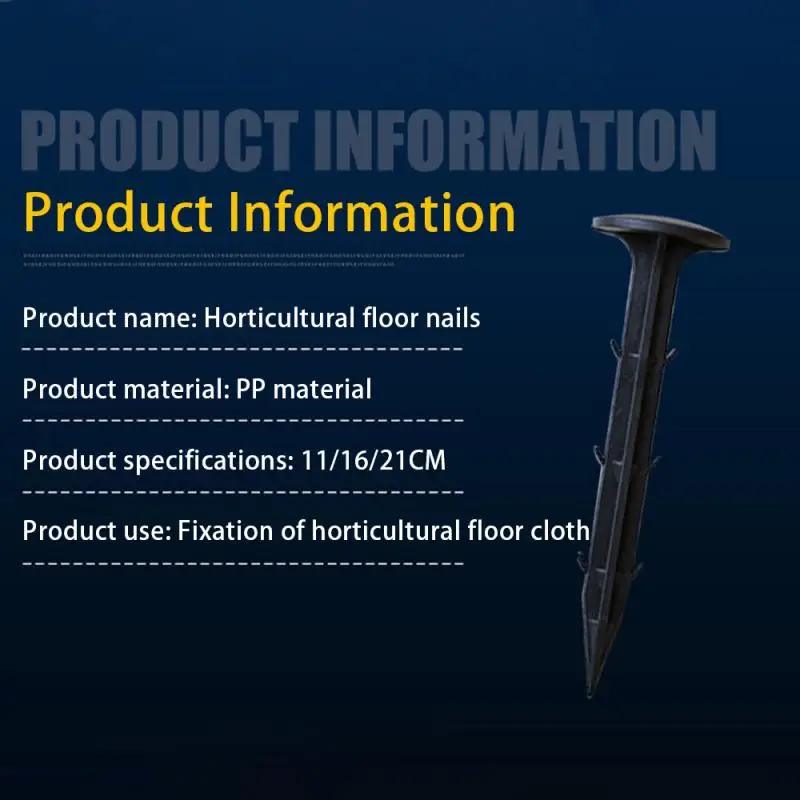 Weed Control Cloth Ground Nails Orchard Greenhouse Mulch Nails Gardening Easy To Install Environmentally Friendly Durable