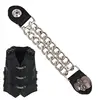 NEW 4pcs/set metal Motorcycle Vest Extenders Biker Clothing Chainmail For Motor Vest Jacket Extender Buttons Buckles 1