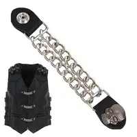 NEW 4pcs/set metal Motorcycle Vest Extenders Biker Clothing Chainmail For Motor Vest Jacket Extender Buttons Buckles 1