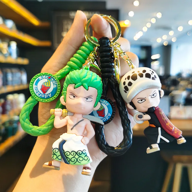 Neuer One Piece Luffy Zoro Nami Chopper Hochwertiger Kreativer Personalisierter Paar-Schlüsselanhänger Anime Cartoon Figur Anhänger Kleines Geschenk – Detail 7