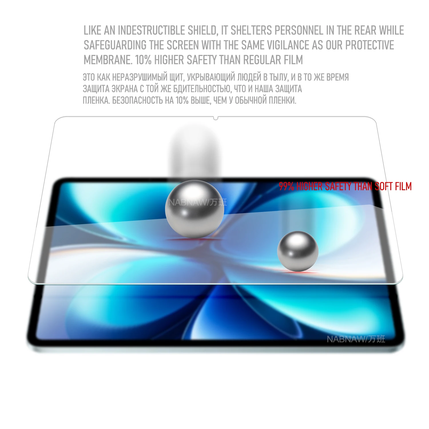 Premium Tempered Glass Screen Protector for Tablets - Scratch Proof, Clear, Easy Installation, 2-Pack