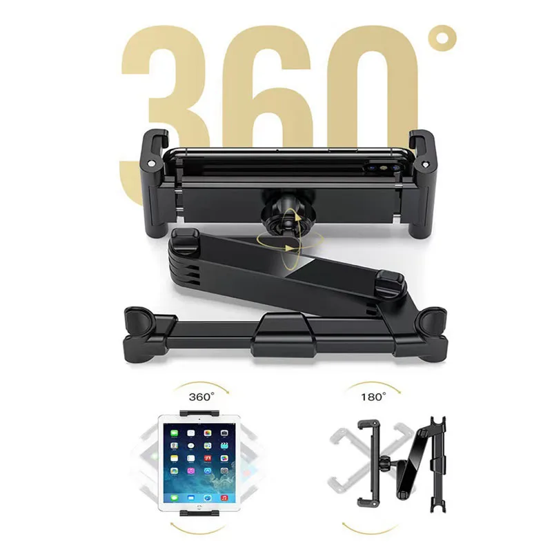 Tablet Car Holder For 4.7-13 in Tablet & Phone Holder Back Seat Headrest Mounting Holder Car Accessories For iPad Pro 12.9'' - 2