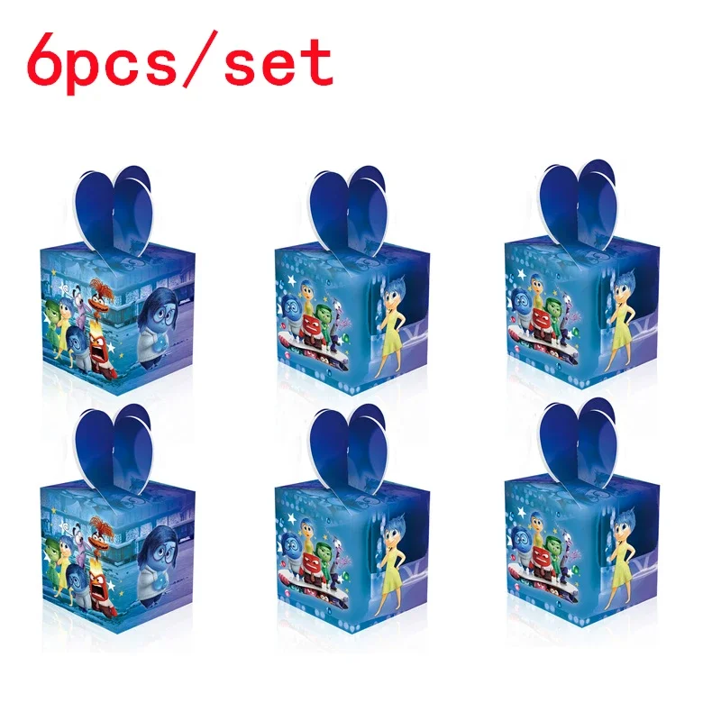 thumbnail image 1 of Kit de vajilla con temática de dibujos animados para decoración de fiestas de cumpleaños de Inside Out 2, globos, alegría y tristeza, suministros para niños, niños y niñas, juguetes de regalo, 1 of 5