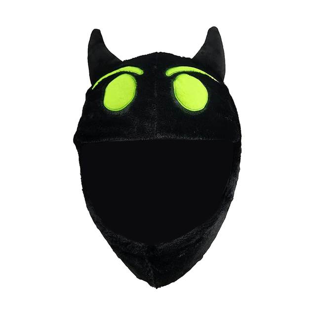 Devil Motorcycle Helmet Cover Cute Warm Easy to Install Funny Helmet Cover