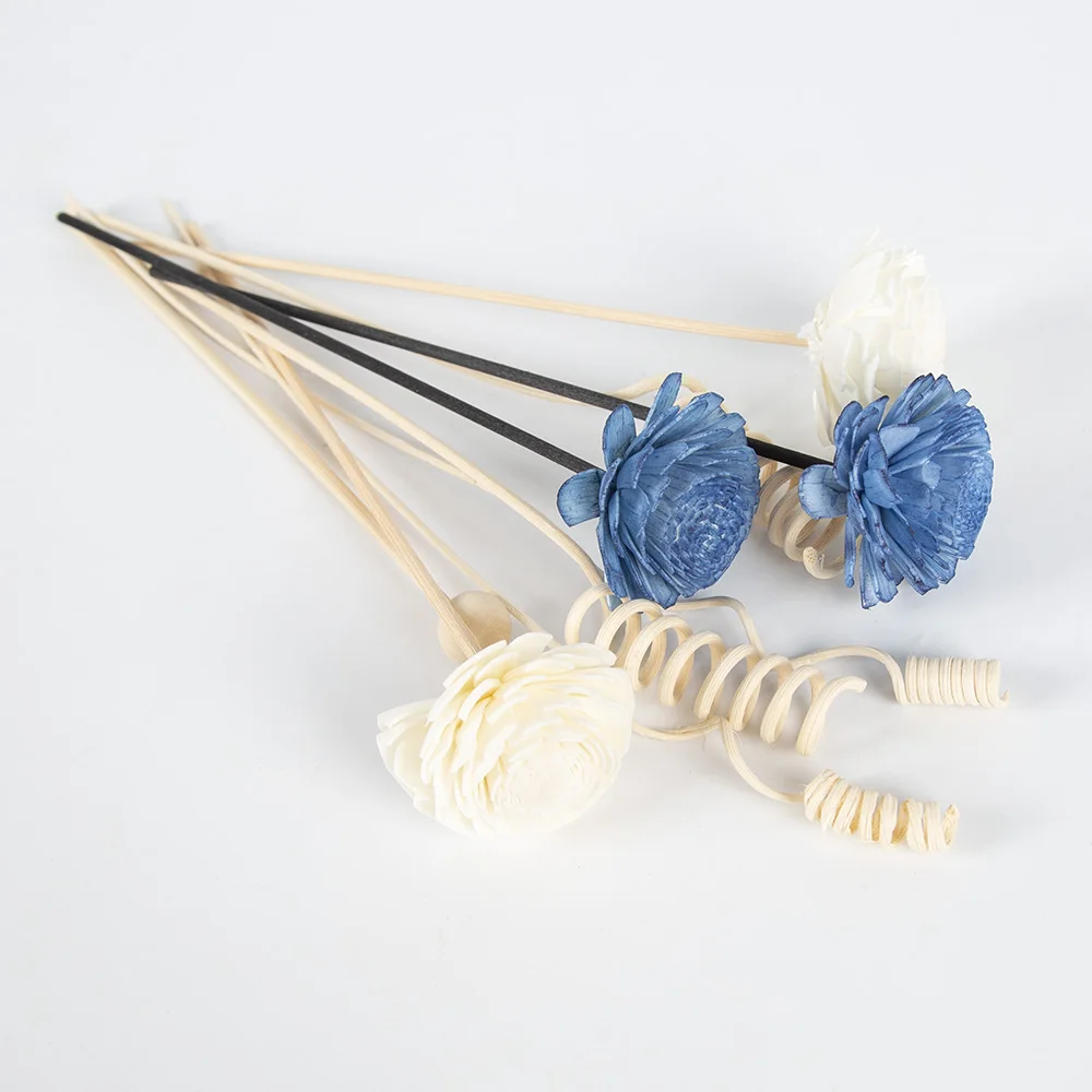 Home fragrance products 9PC Blue Chrysanthemum Flower Diffuser Refill Stick
