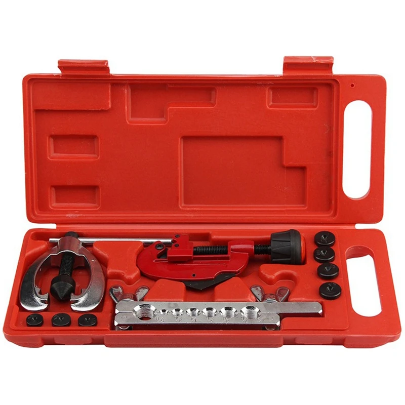 

CT-2029 Cutter Tool Kit Double Flaring Die Set For Repairing Copper Brake Hose, Used For Cutting Flaring Tools