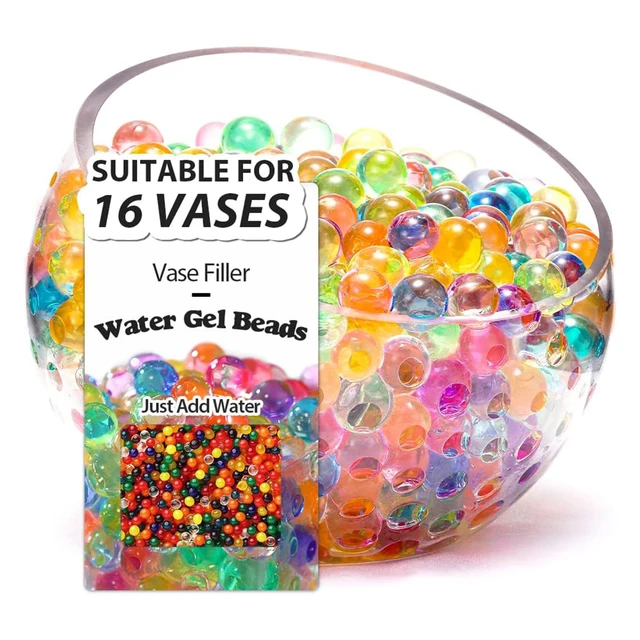 80,000 Water Gel Beads for Vase Filler Mix Color Gel Water Pearls for  Floating Beads Pearls Candles, Wedding, Bridal Showers - AliExpress