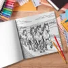 Beautiful Horse Coloring Ideas Theme Colouring Book 24 Pages Hand Painted Coloring Books Soothing Stress For Adult Picture Book 6