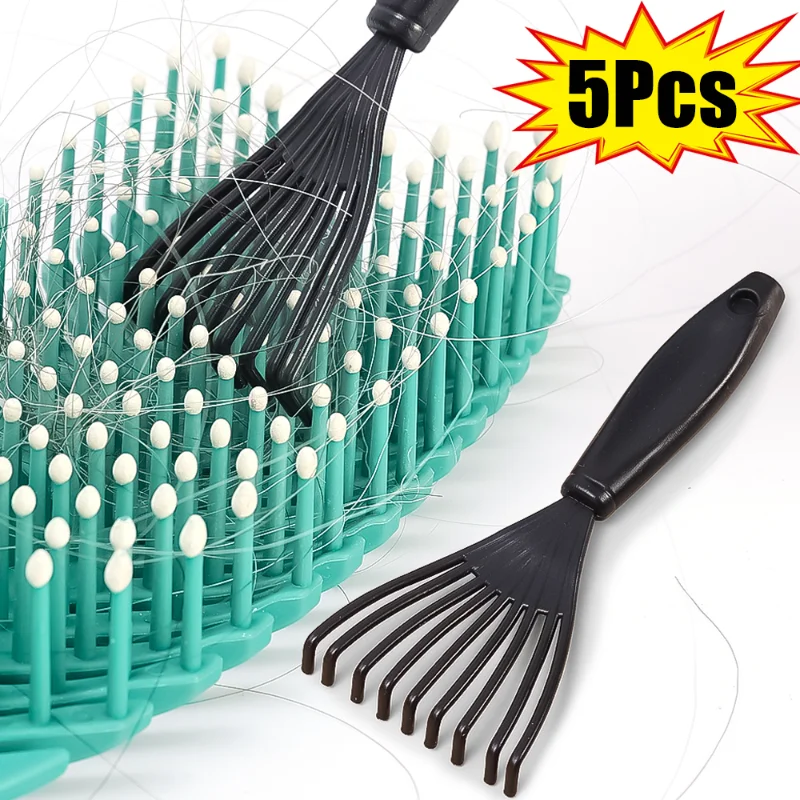 Comb Hair Brush Cleaner Cleaning Remover Embedded Beauty Tools Plastic  Handle