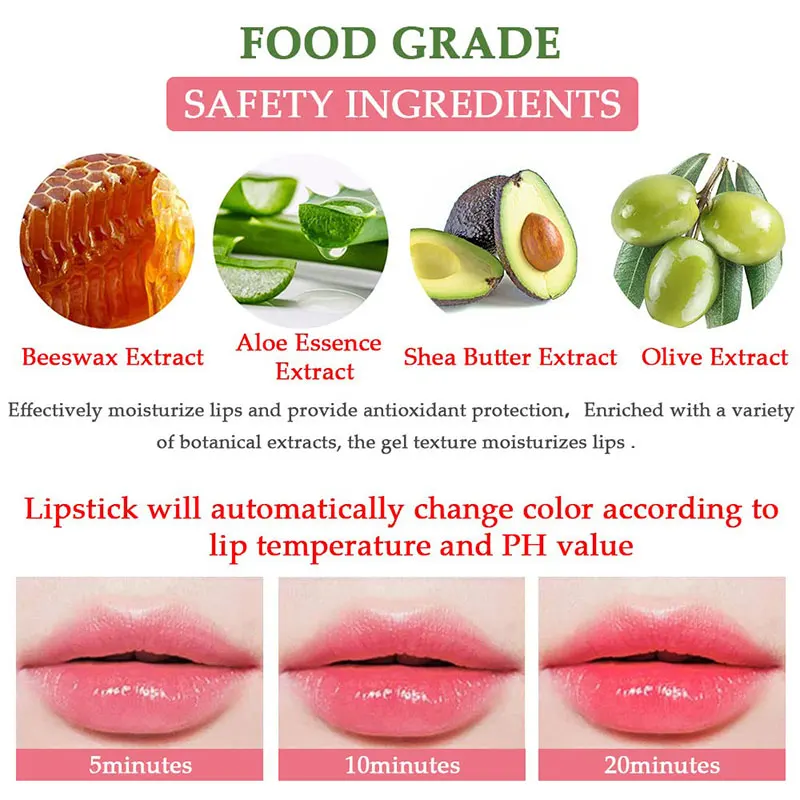 3/1 Pcs Gradual Lipstick Moisturizing New Color Changing Long-lasting Waterproof Lip Makeup High Quality Cosmetics For Women images - 6