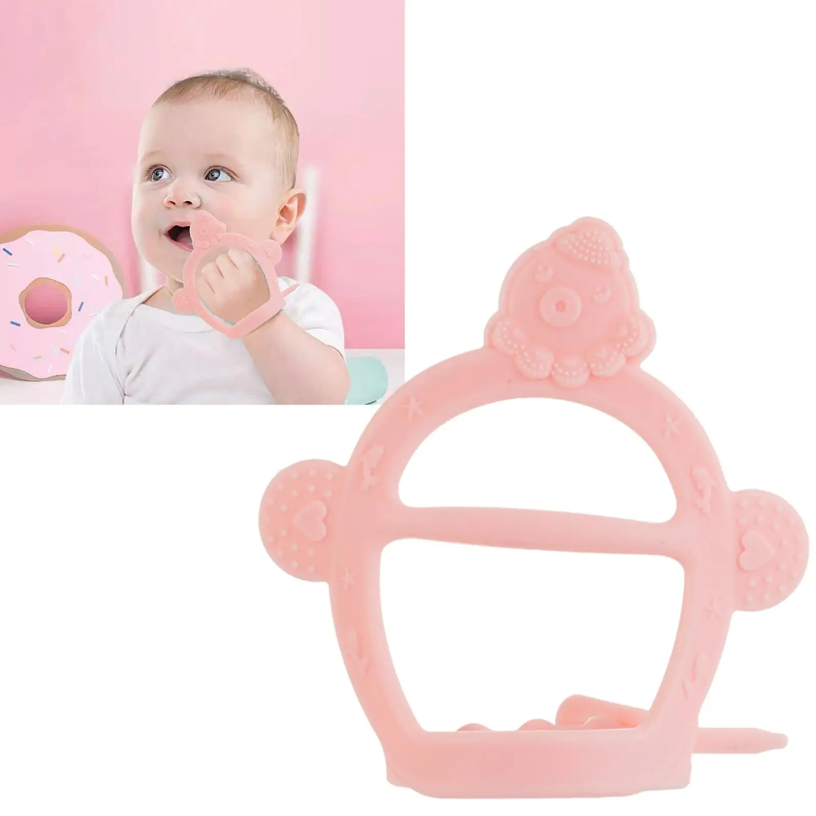 Baby Molar Stick Toy, Silicone Soft Soothing Teething Teething Finger Toothbrushes for Infants Kids Toddlers