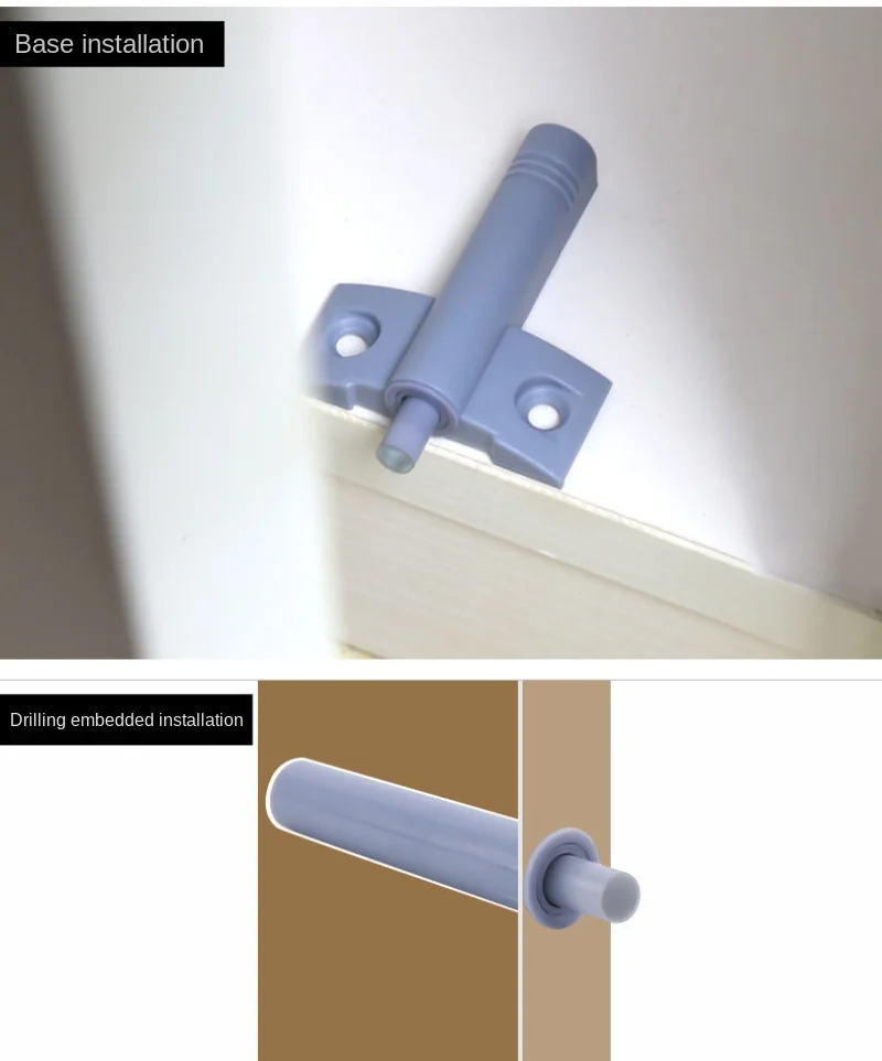 OioTuyi Lot De 10 Amortisseur De Porte And Tiroir Universel, Poussoir Et Ralentisseur Pour Placard Coulissant, Push To Open, Lot Pratique Pour équipement Complet