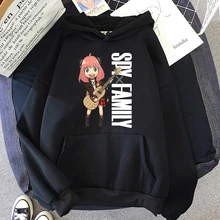 Kawaii spy×family hoodie estético solto streetwear feminino harajuku hip hop pulôver casual camisolas femininas de manga longa