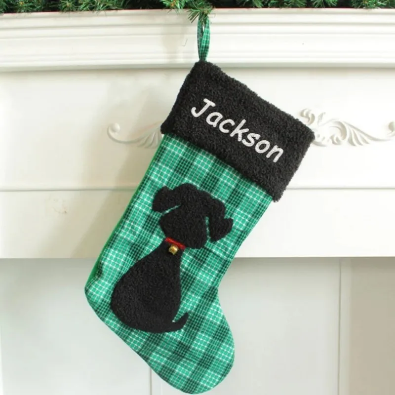 Custom Embroidered Pet Stocking Personalized Cat/Dog Christmas