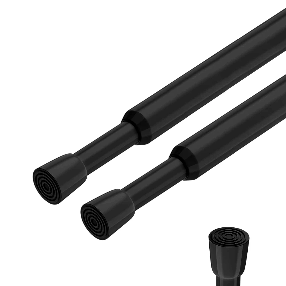 Adjustable Telescopic Spring-Loaded Curtain Rail for Windows and Bathrooms