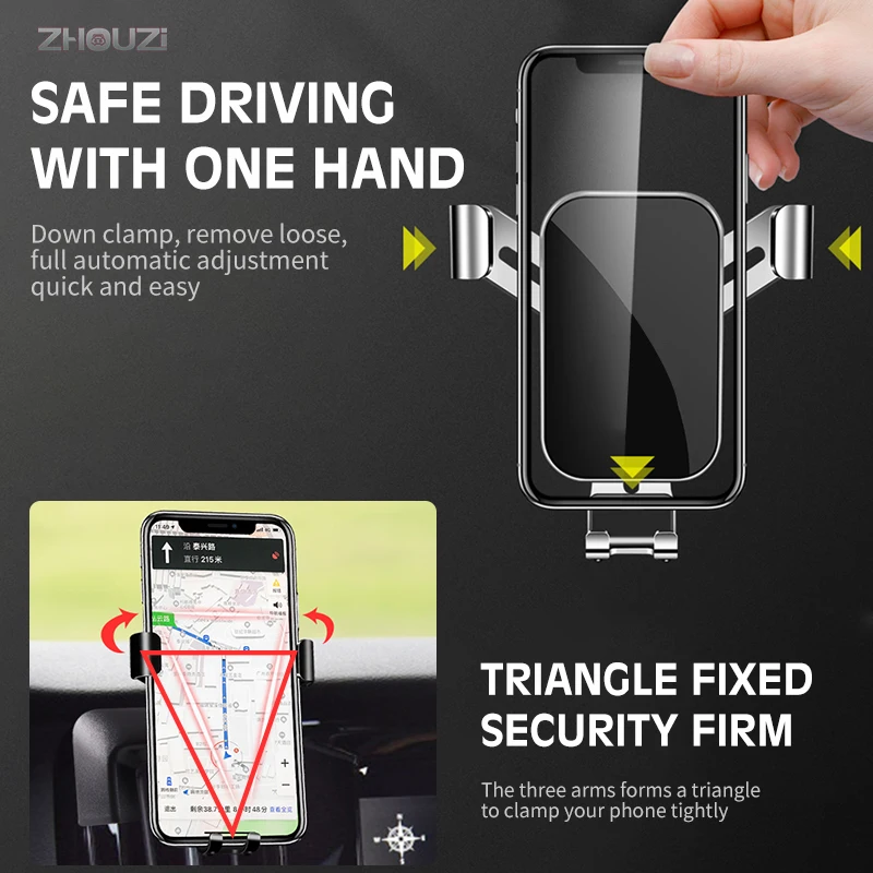 Car Mobile Phone Holder For Audi Q2-Special Mounts GPS Stand Gravity Navigation Bracket Auto Accessories