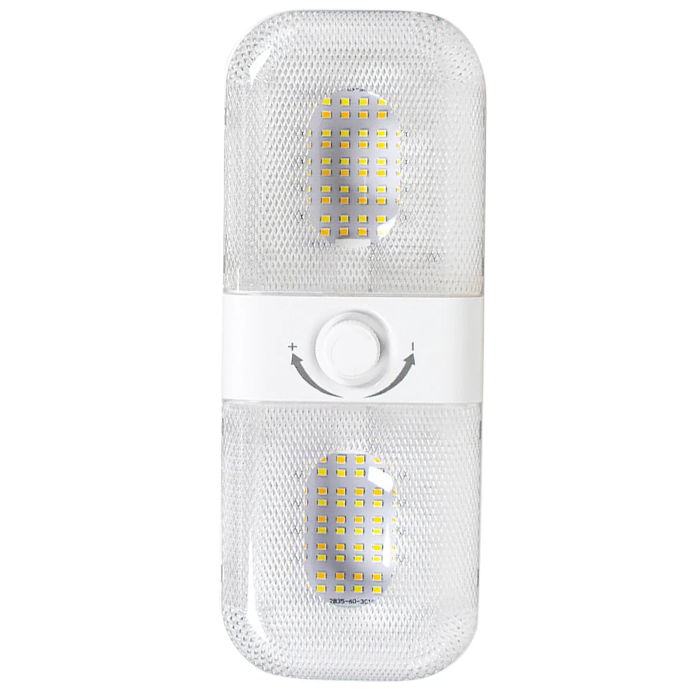 12-24V 컴파트먼트 라이트 하이라이트 가변 조명(3가지 색상 포함) RV LED 천장 램프 무전극 디밍 캡 독서등