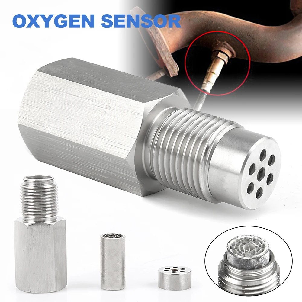 

Car M18x1.5 CEL Eliminator Check Engine Light Adapter Real Mini Catalytic Converter Oxygen Sensor Stainless Steel