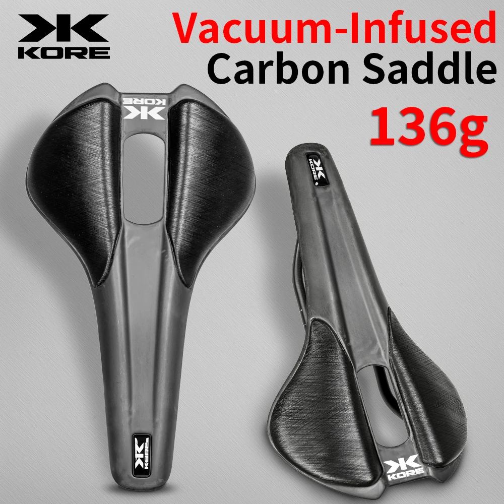 KORE KR01 Carbon Saddle Ultra-Light Wide Cushion Triathlon Road Cycling