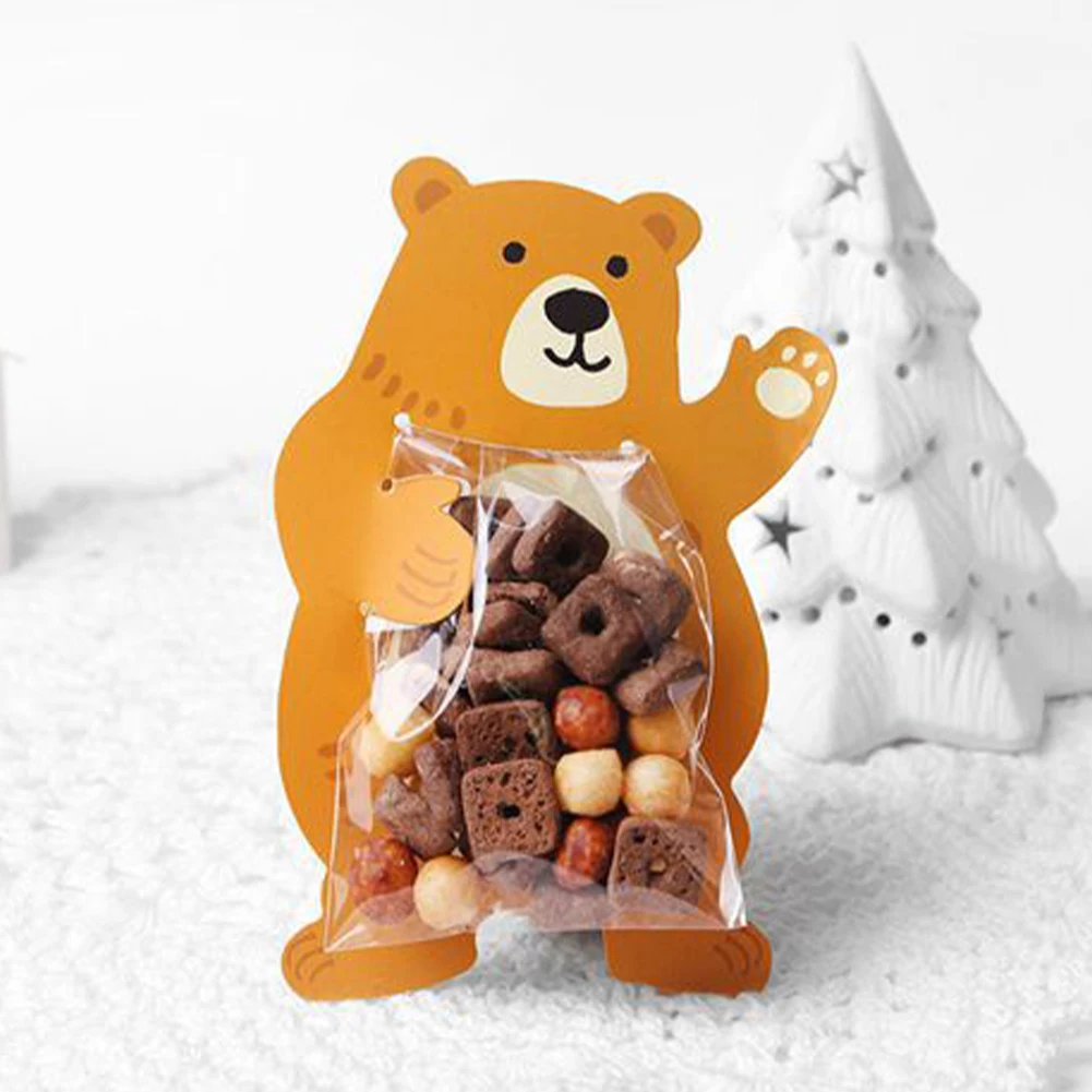 10pcs Cute Animal Gift Bags Bear Rabbit Raccoon Candy Bags Halloween 10pcs cute animal gift bags bear rabbit raccoon candy bags halloween