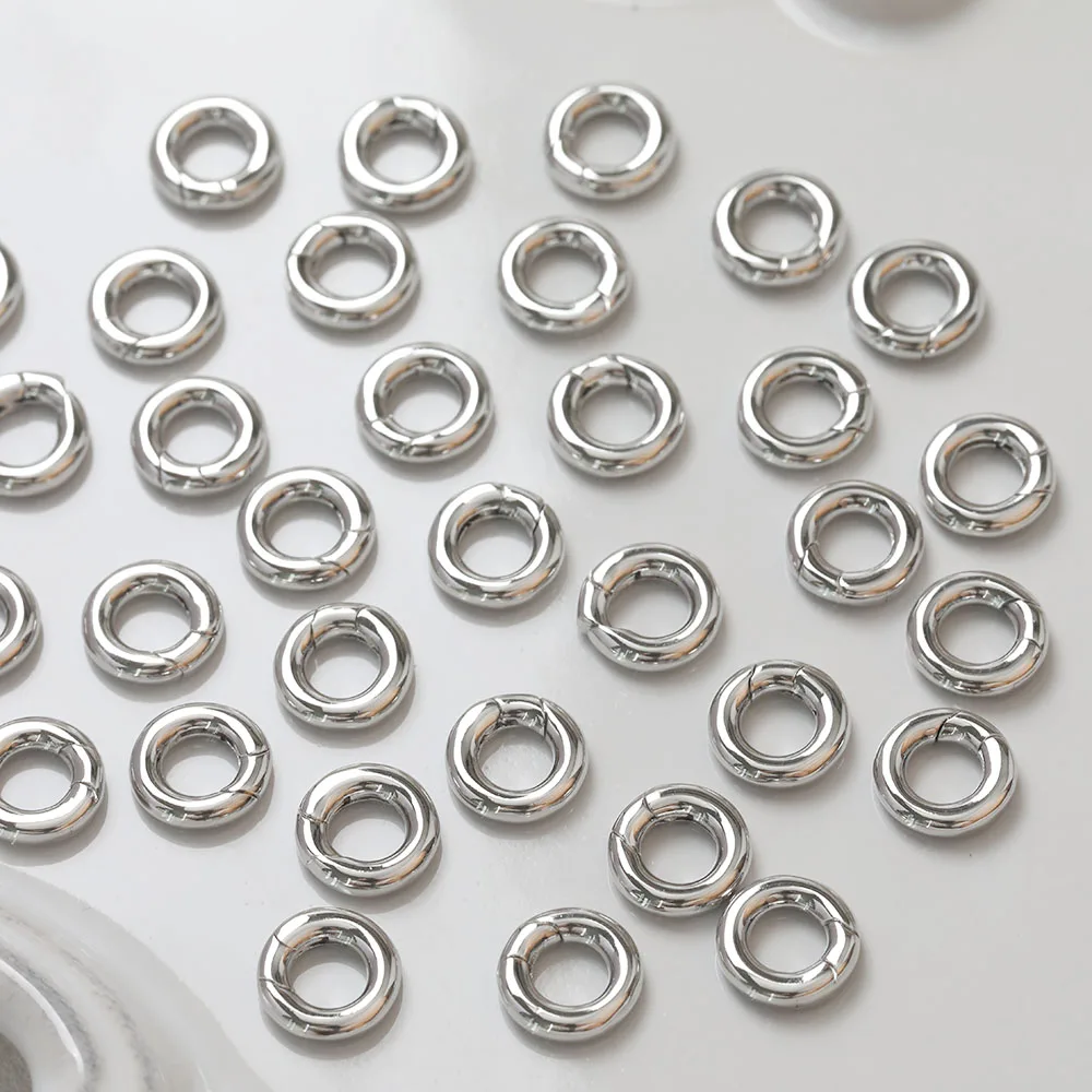 2PCS 14K 골드 도금 유니버설 버클 커넥터 걸쇠 DIY 목걸이 팔찌 황동 액세서리 만들기 용품