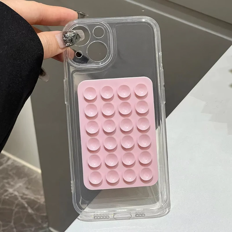 3D Suction Cup Airbag Soft Shockproof Phone Case