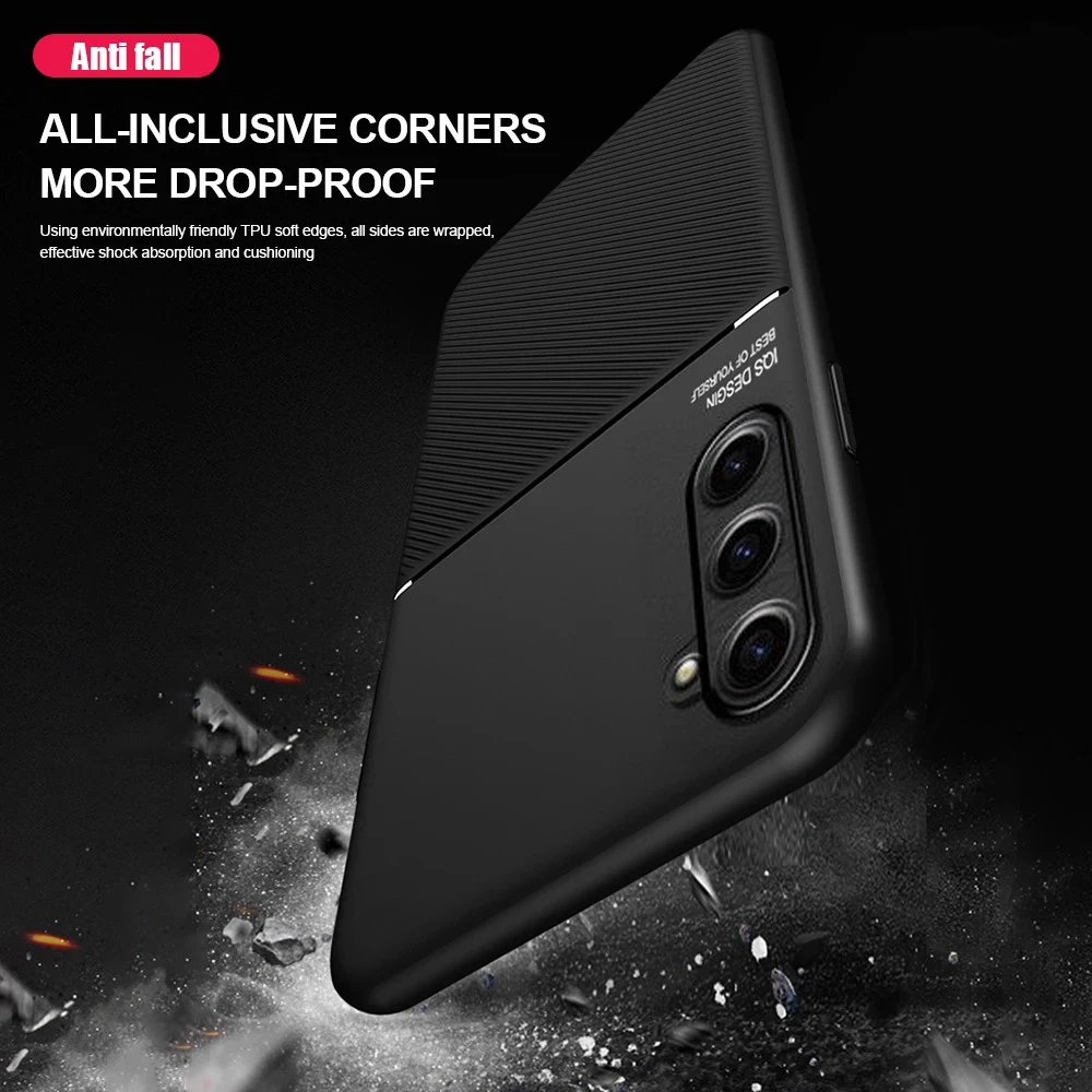 Slim Matte Leather Texture Magnetic Phone Case Cover