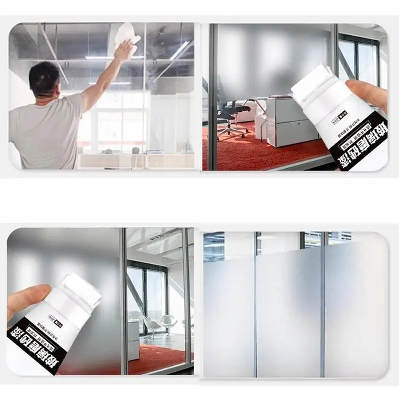 Window Privacy Paint UV Resistant Frosting Glass Paint Water-Based Window Frosting 120ml Waterproof Glass
