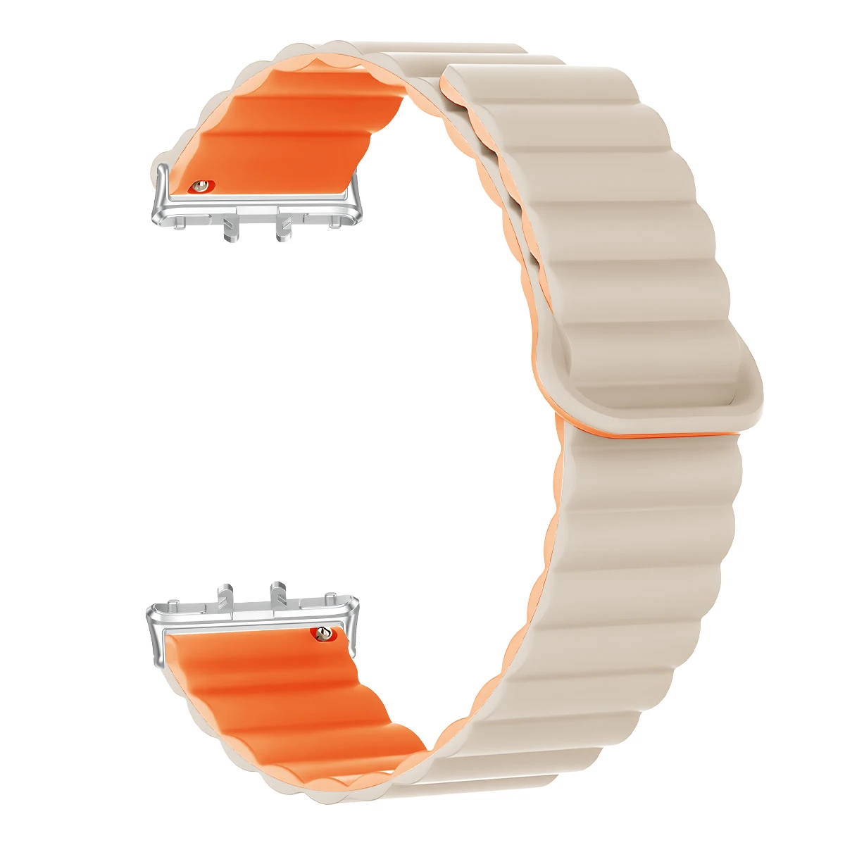 Silicone Magnetic Loop Strap for Smart Bracelet Wristband