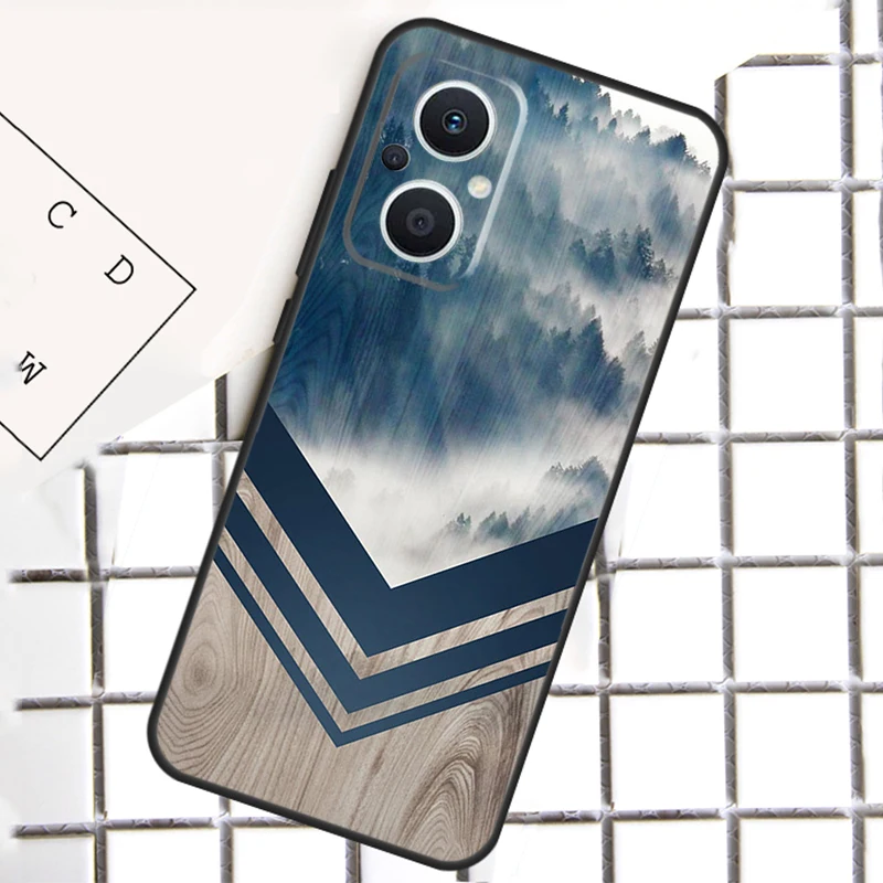늑대 자전거 나비 우드 커버, OPPO Reno 7 6 4 5 8 Lite 8T 4Z 5Z 10 Pro OPPO Find X5 Lite X3 X2 Neo X6 Pro 케이스