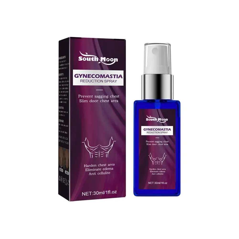 Gynecomastia Cellulite Reduction Spray 30ml Instant Muscle Accelerating Hardening Sprayer For Men Chest Fat Tight Chest