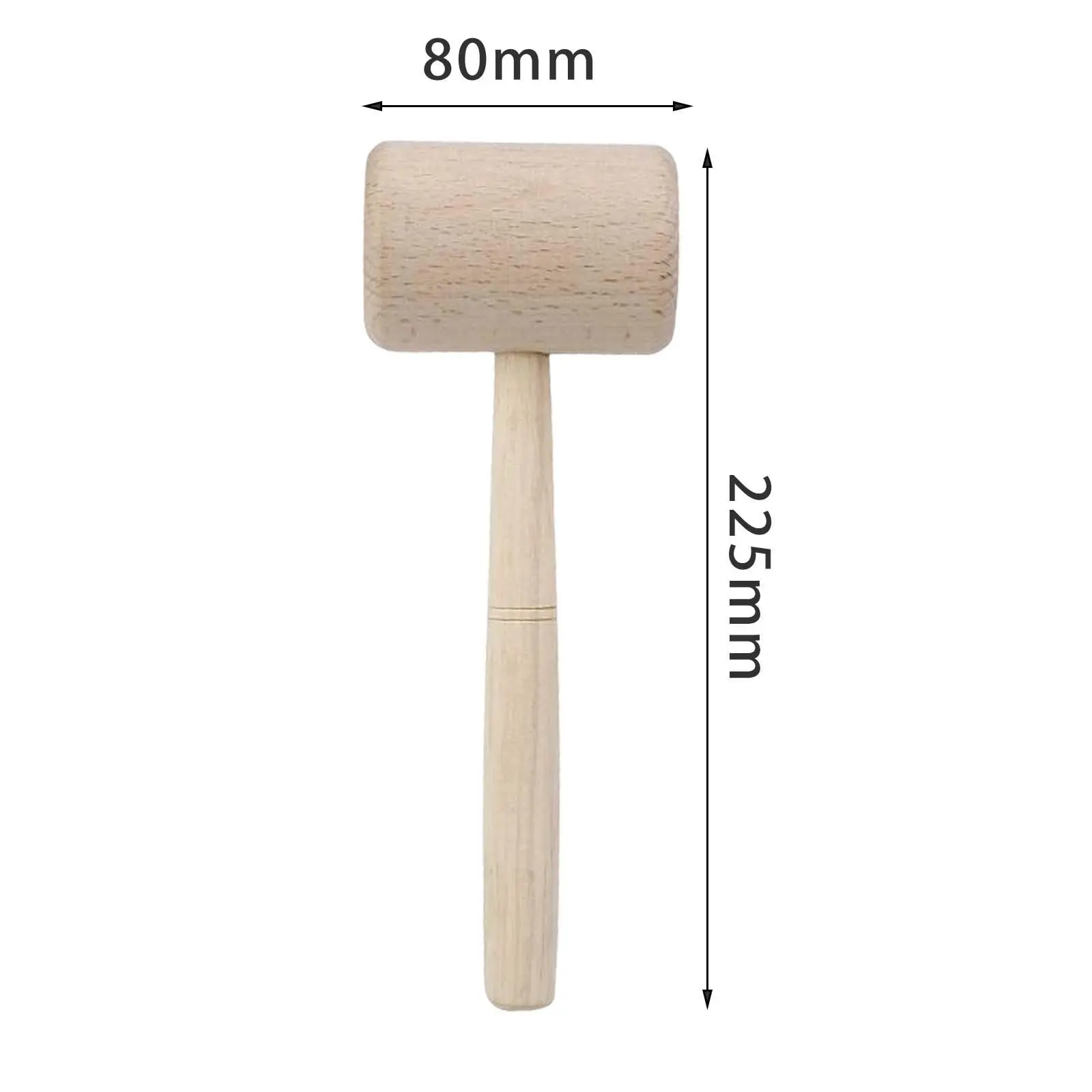 Installation Hammer Woodworking Tool Beech Solid Wood Mallet Carving Mallet Hammer Hand Hammer Accessory Wooden for Woodworking