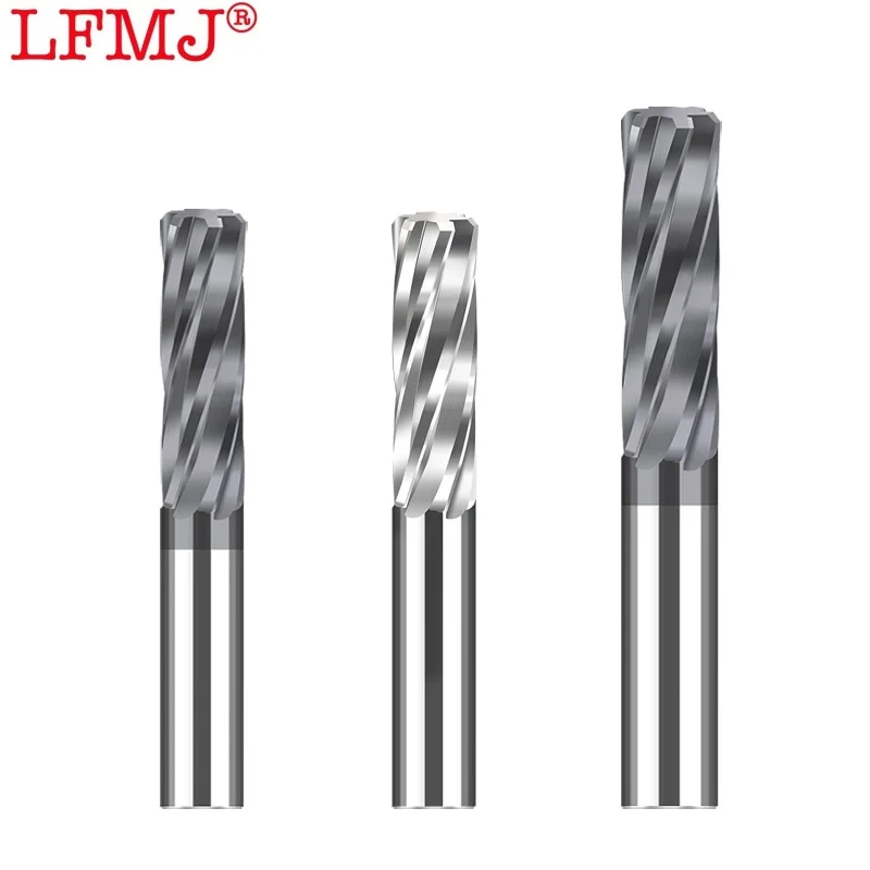1PCS 2.36-2.5mm Carbide Machine Reamer Spiral Metal Cutter 4 Flute CNC Tungsten steel Chucking Reamer Cutting Tool Coated Steel 4