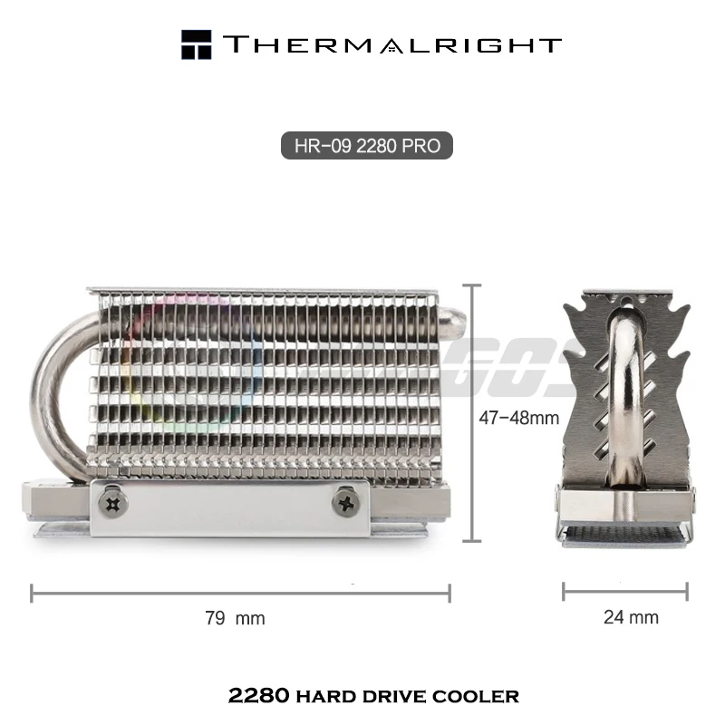 Thermalright HR-09 2280 PRO m.2 濭 ָ Ʈ 濭 ð , 14.8W/MK Nvme ,  ˷̴ 
