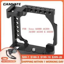 

CAMVATE DSLR Camera Cage Rig Frame Cage With 1/4"-20 Mounting Holes For Sony A6000 / A6300 / A6400 / A6500 / A6600 & Canon EOS M