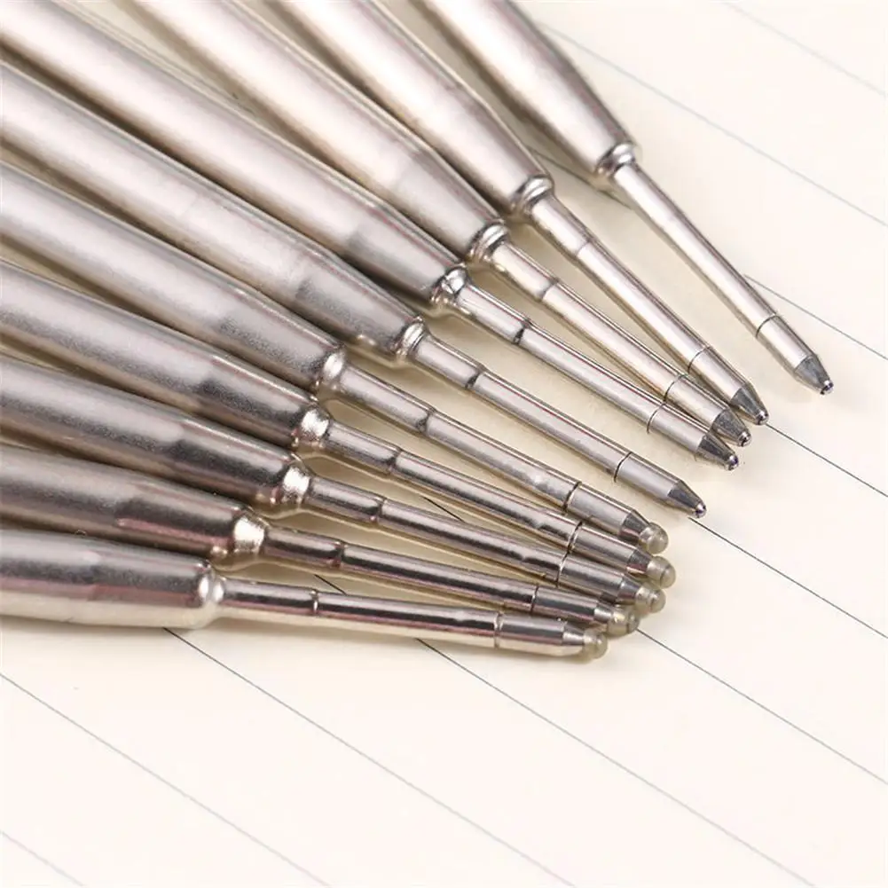 Ballpoint Pen 1Pcs Metal Ballpoint Pen Press Style Commercial Gift Pens For School Office Core Automatic Ball Pen