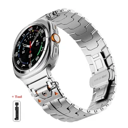 Luxury Stainless Steel Bracelet for Men - Replaceable Watch Strap (Silver-tool)