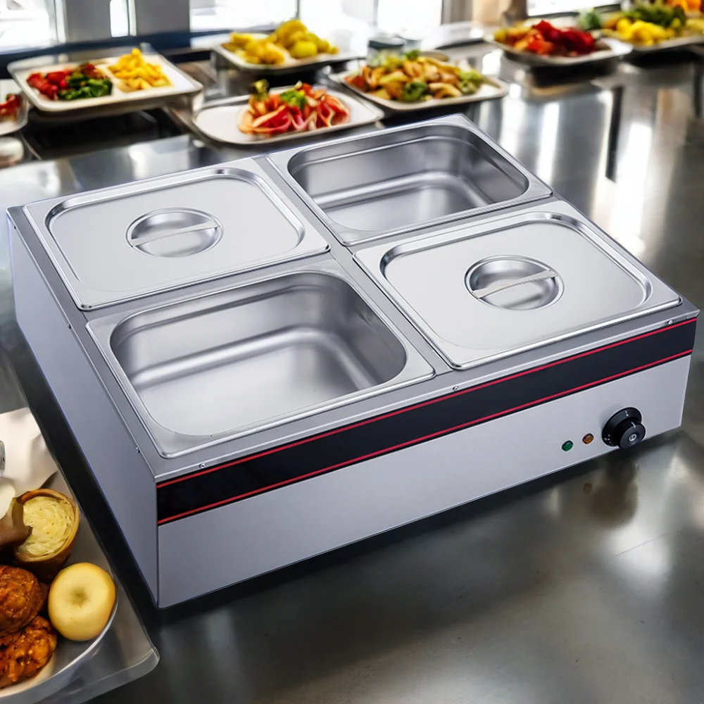 3 Plate Electric Shang Chi Heat Insulation Shang Chi Stainless Steel Material Insulated Soup Bowl Insulating Basin