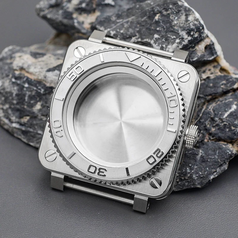 Orologio Da Uomo 40MM Nero Grigio Ceramica GMT Orologio - Foto 13