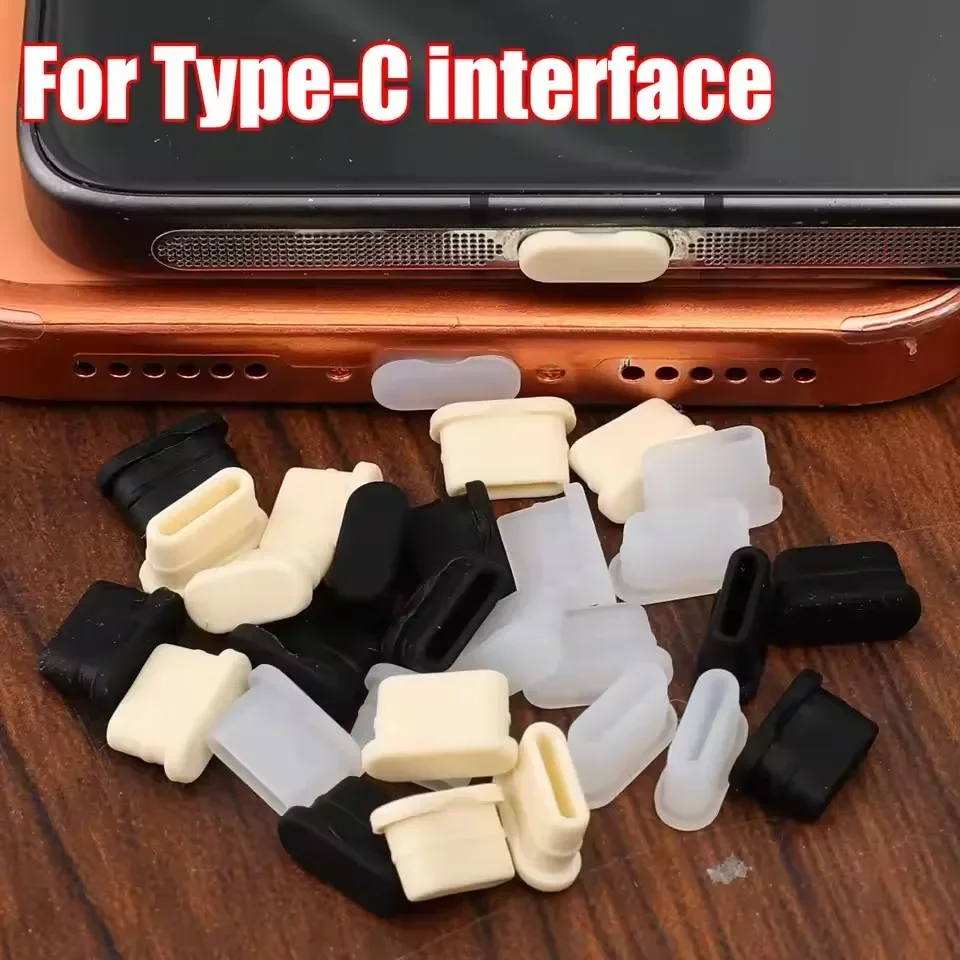 Universal Soft Silicone USB-C Dust Cover and Charging Port Protector