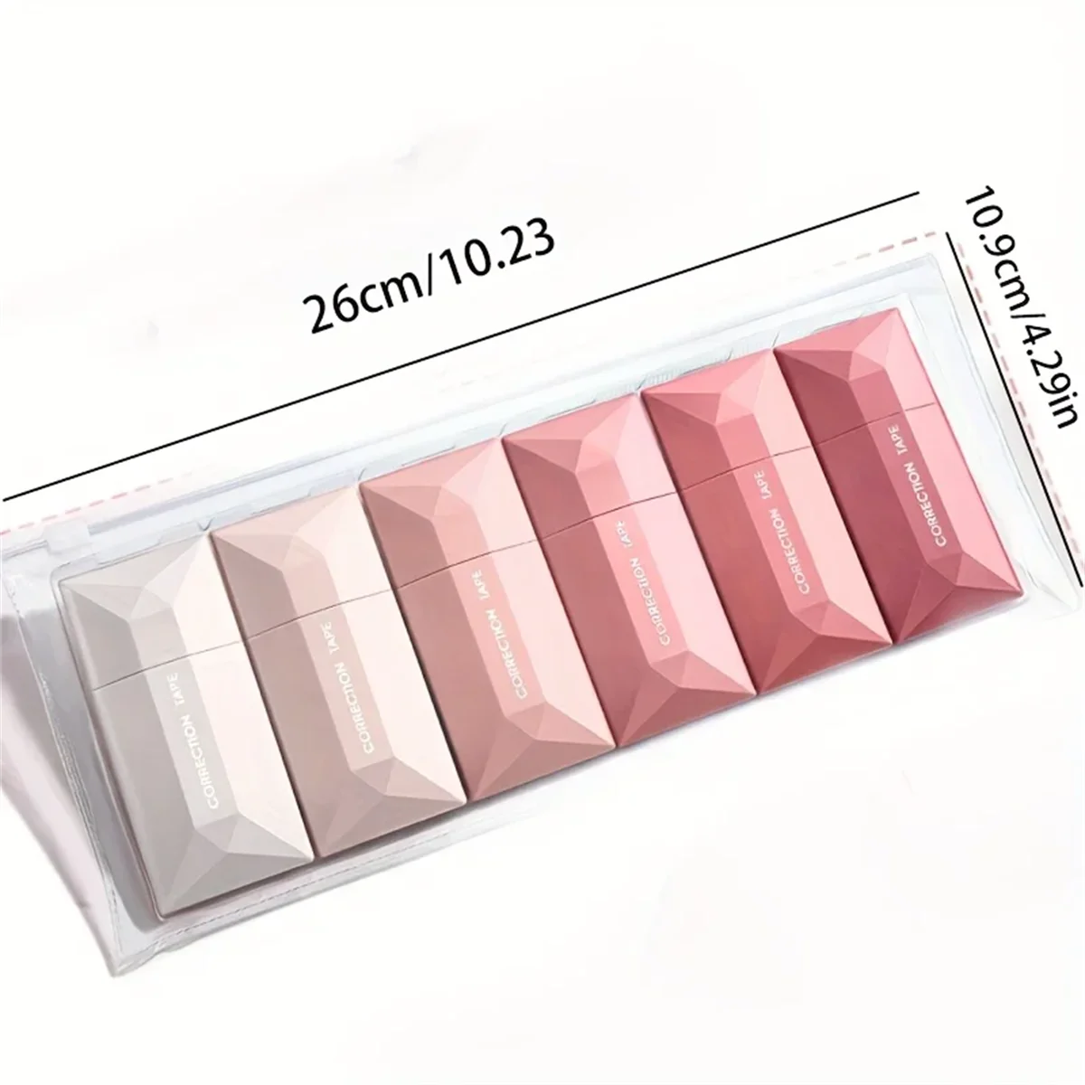 Correction Tape WQN 6pcs/pack 5mm*6m Cute Error Correction Tape Student Error Eraser Tape Pen Type School Office Supplies Creative Stationery