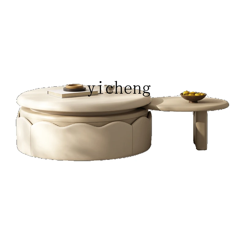 

Xl Modern Simple round Combined Tea Table Home Creative Rotational Function Side Table