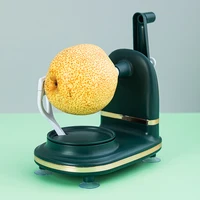 Multifunctional Kitchen Peeler Hand-cranked Manual Fruit Peeler Apple Pear Slicing Tool With Fruit Divider And Spare Blades 1