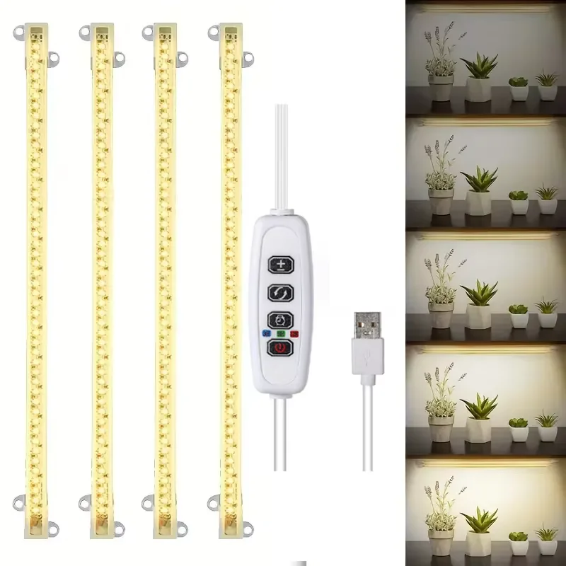 LED Grow Light Grow Light LED Grow Light Strips for Indoor Plants USB Full Spectrum Phyto Lamp Dimmable Timer Indoor Seedlings Vegs Flower Growing Lamp