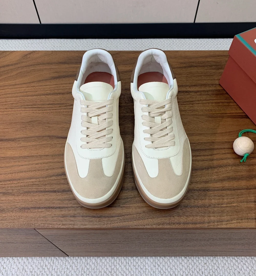 남성용 빈티지 DUDH 신발, 용수철 가을 레이스, 와일드 캐쥬얼 보드, 커플 신발, 진짜 평평한 작은 흰색, 2024 신상 가죽