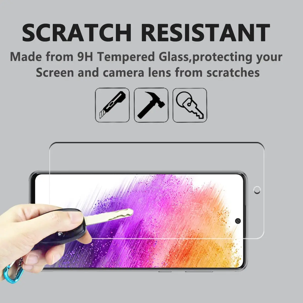 2/3/4Pcs Tempered Glass For Samsung Galaxy A73 5G Screen Protector Glass Film — view 3