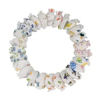 5Pairs Baby Gloves for Newborns 100% Cotton 0-3 Months Infant Anti-Grab Face Anti-Eat Hand Glove Cute Printed Newborn Baby Glove 2