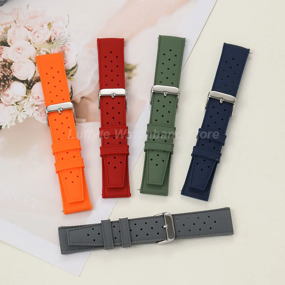 Soft Silicone Quick Release Watch Strap - Comfortable Replacement Wristband